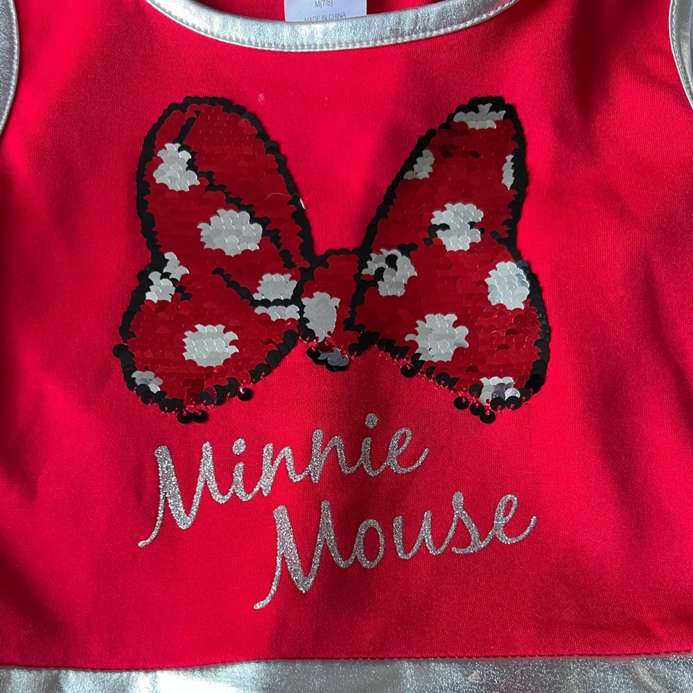 Disney Minnie Mouse dress with attached hood with ears. - Picture 3 of 8